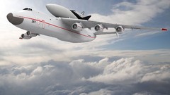 Aircraft USSR flying Soviet ukrainian skyscapes Antonov An-225 