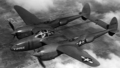 Aircraft War black and white Lightning military Lockheed