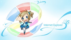 Aizawa Inori Chibi internet explorer anime girls Anime shapes