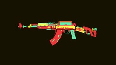 Ak-47 Simple Background