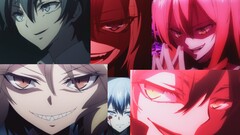 Akuma no Riddle blue hair redhead blue eyes red eyes Anime