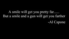 Al Capone quote Typography text Simple Background gangster