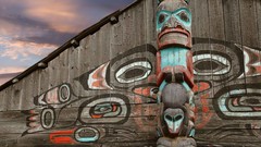Alaska House Tribal totem pole