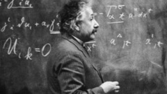 Albert Einstein chalkboards
