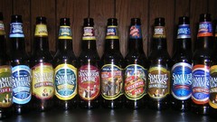 Alcohol bottles beers Sam Adams