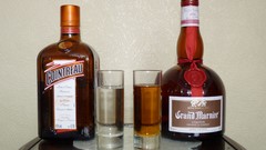 Alcohol bottles liquor Grand Marnier Cointreau