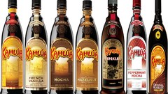 Alcohol bottles liquor Kahlua