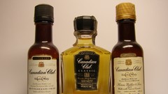 Alcohol bottles whiskey liquor Canadian Club