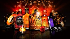 Alcohol bottles whiskey liquor Crown Royal