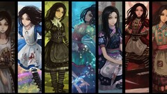Alice alice madness returns collage artwork fantasy art dress