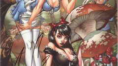Alice in Wonderland comics Grimms Fairy Tales J. Scott Campbell