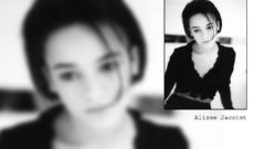 Alizée grayscale singers monochrome