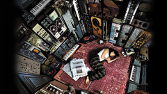 Alone girl Music aparature