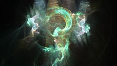 Alone smoke abstract fractal