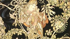 Alphonse Mucha drawings lithograph