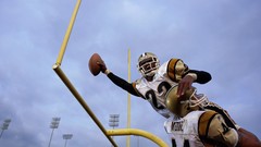 American Football mid air goalpost