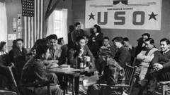 American soldiers visit their