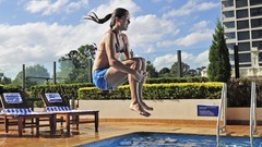 Ana ivanovic swimming pools action shot