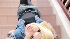 Android Dragon Ball Dragon Ball Z blondes dragonball cosplay 