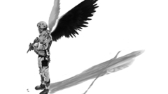 Angel peace soldier