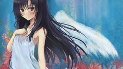 Angel wings anime girls