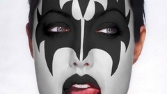 Angelina Jolie face paint Photo manipulation Kiss music band