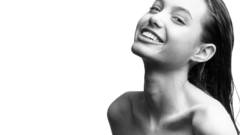 Angelina Jolie smiling laughing