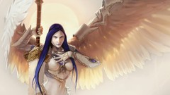 Angels magic: the gathering artwork fantasy art Akroma