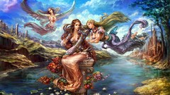 Angels woman wings dress