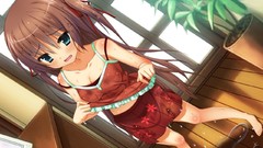 Angle artist wet blush long hair barefoot anime girls blue eyes 