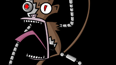 Angry cyborg monkey Art