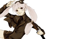 Animal ears red eyes