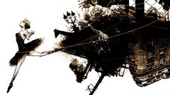 Animals abstract dress Giraffes Lamps dancing buildings 