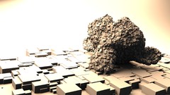 Animals cubes abstract blender 3D renders julian lorenz