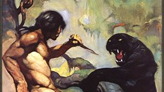 Animals fantasy art panthers