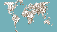 Animals Maps world map