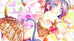 Animals nekomimi blue hair