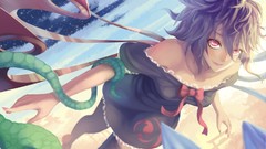 Animals Stars clouds wings snakes dress flying red eyes bows 