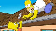 Animated Movies The Simpsons hammer Homer Simpson Bart Simpson