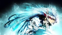 Anime angry blue hair pantera bleach Espada crouched grimmjow 