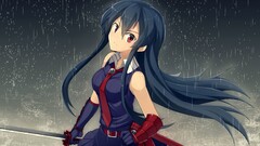 Anime anime girls Akame ga Kill! Akame rain sword