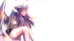 Anime anime girls angel angel beats tachibana kanade wings legs