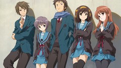 Anime anime girls asahina mikuru nagato yuki suzumiya haruhi 