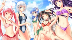 Anime anime girls bikini date a live tokisaki kurumi Tobiichi 