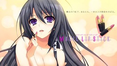 Anime anime girls black hair tomose shunsaku game cg purple 