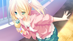 Anime anime girls blonde ice cream cg Love La Bride lovera bride