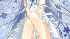 Anime anime girls blue eyes ano hi mita hana no namae o 