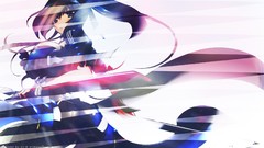 Anime anime girls brown eyes brunettes Kyoukai Senjou no 