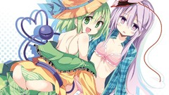 Anime anime girls green eyes green hair touhou komeiji koishi 