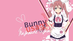 Anime anime girls green eyes waitress mayo chiki twintails 